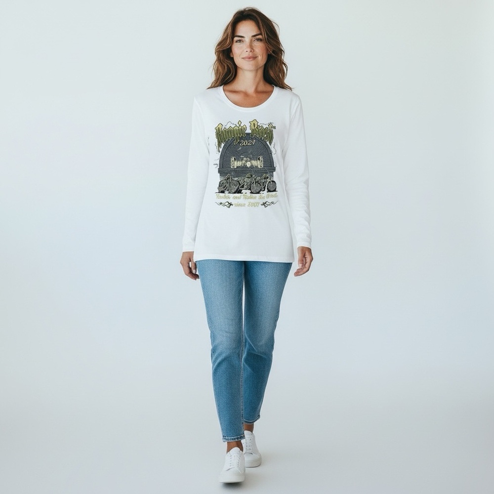 🏍️ATC Long Sleeve Ladies Artwork T-Shirt #398